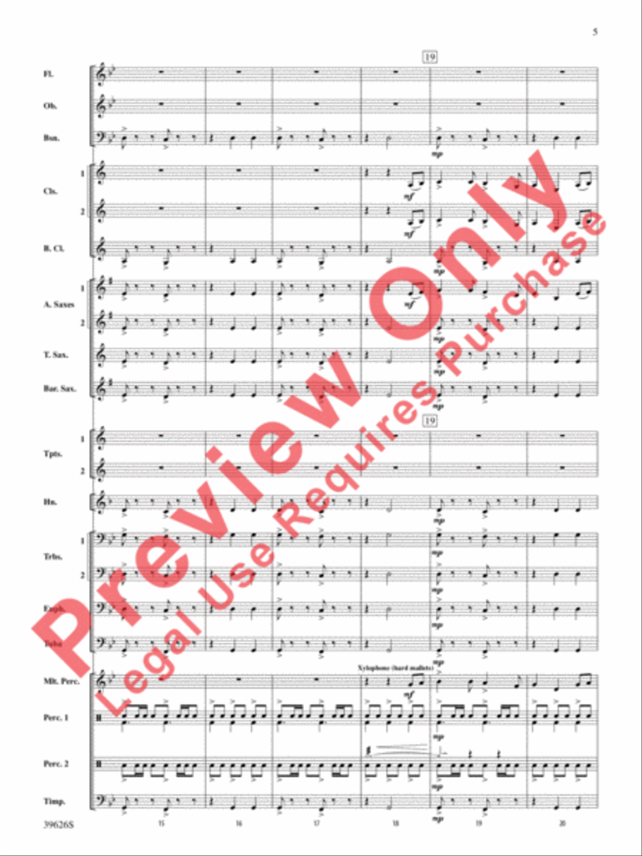 Whiteleaf Hill Whiteleaf Hill Concert Band scores gallery preview page 5