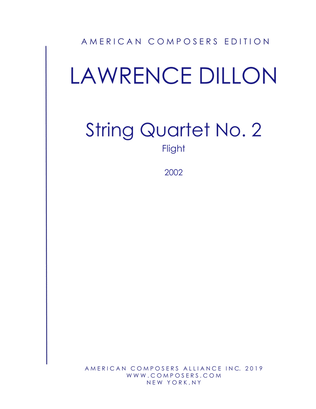 [Dillon] String Quartet No. 2: Flight