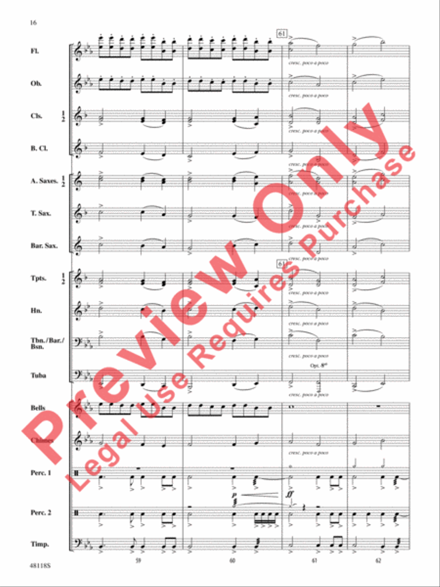 Defenders of the Realm Defenders of the Realm Concert Band scores gallery preview page 17
