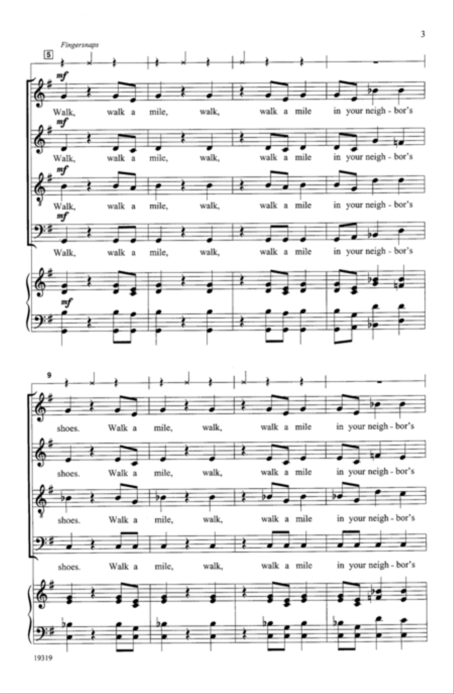 <br>Sheet music extract