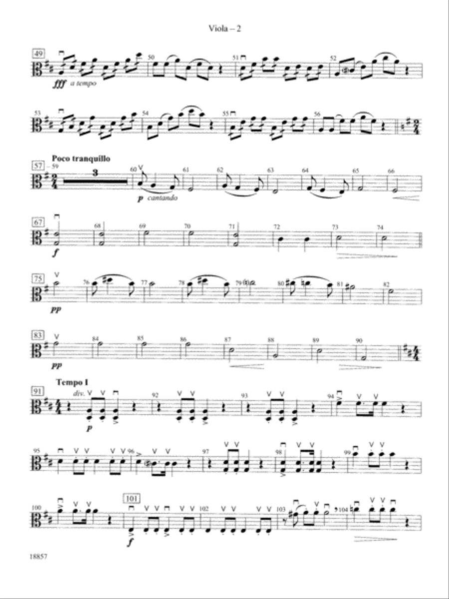 Wedding Day at Troldhaugen: Viola String Orchestra scores gallery preview page 2