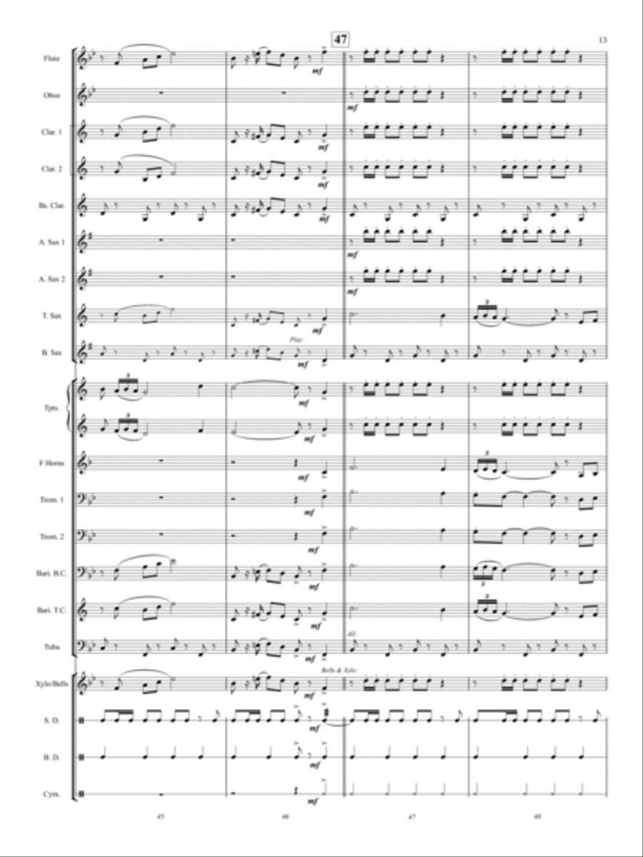 Pan American Concert Band scores gallery preview page 13