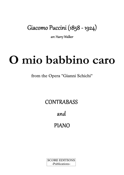 Puccini: O Mio Babbino Caro (for Contrabass and Piano) image number null