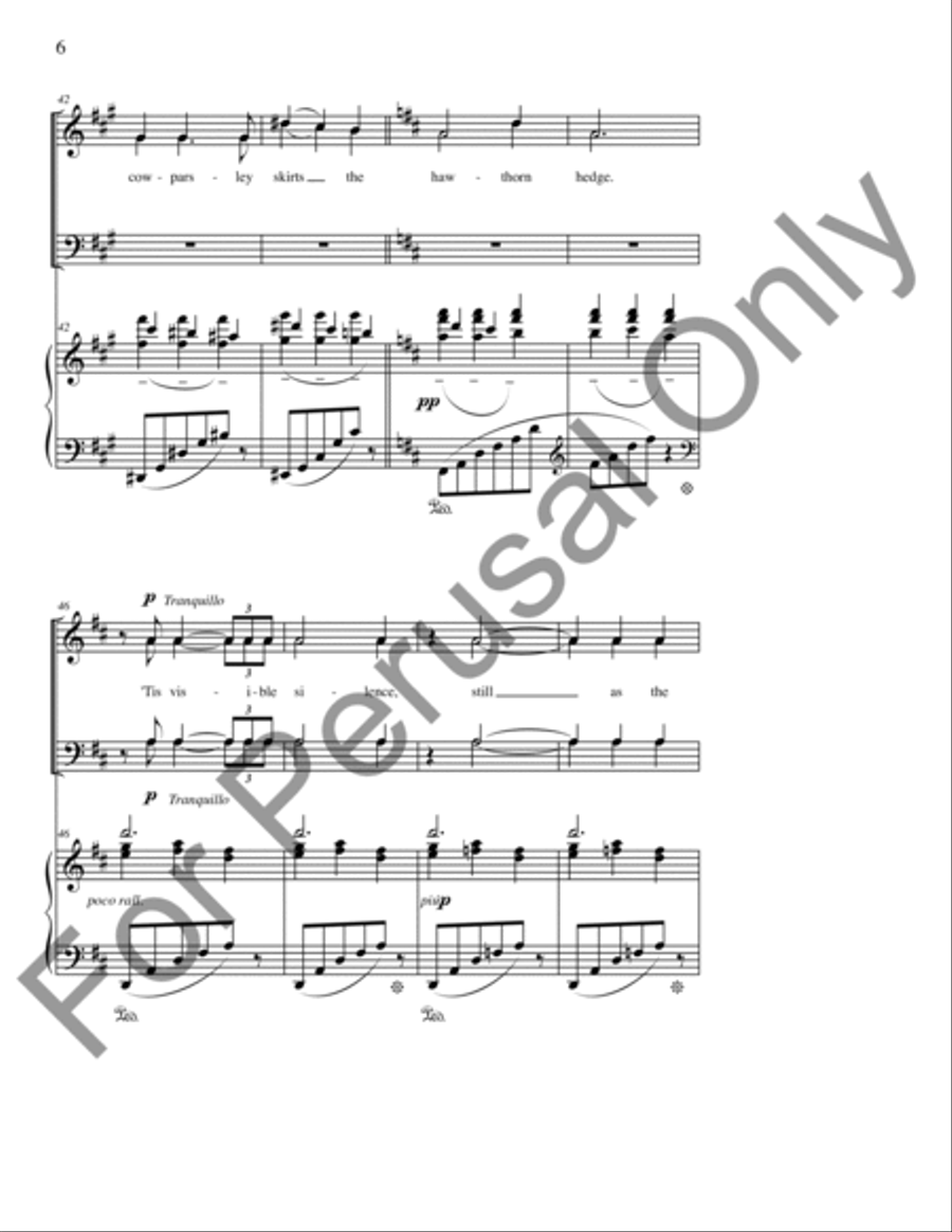 Silent Noon 4-Part scores gallery preview page 7