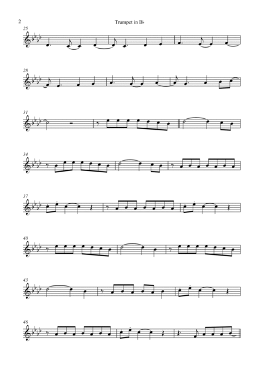 Tattoo B-Flat Trumpet scores gallery preview page 2