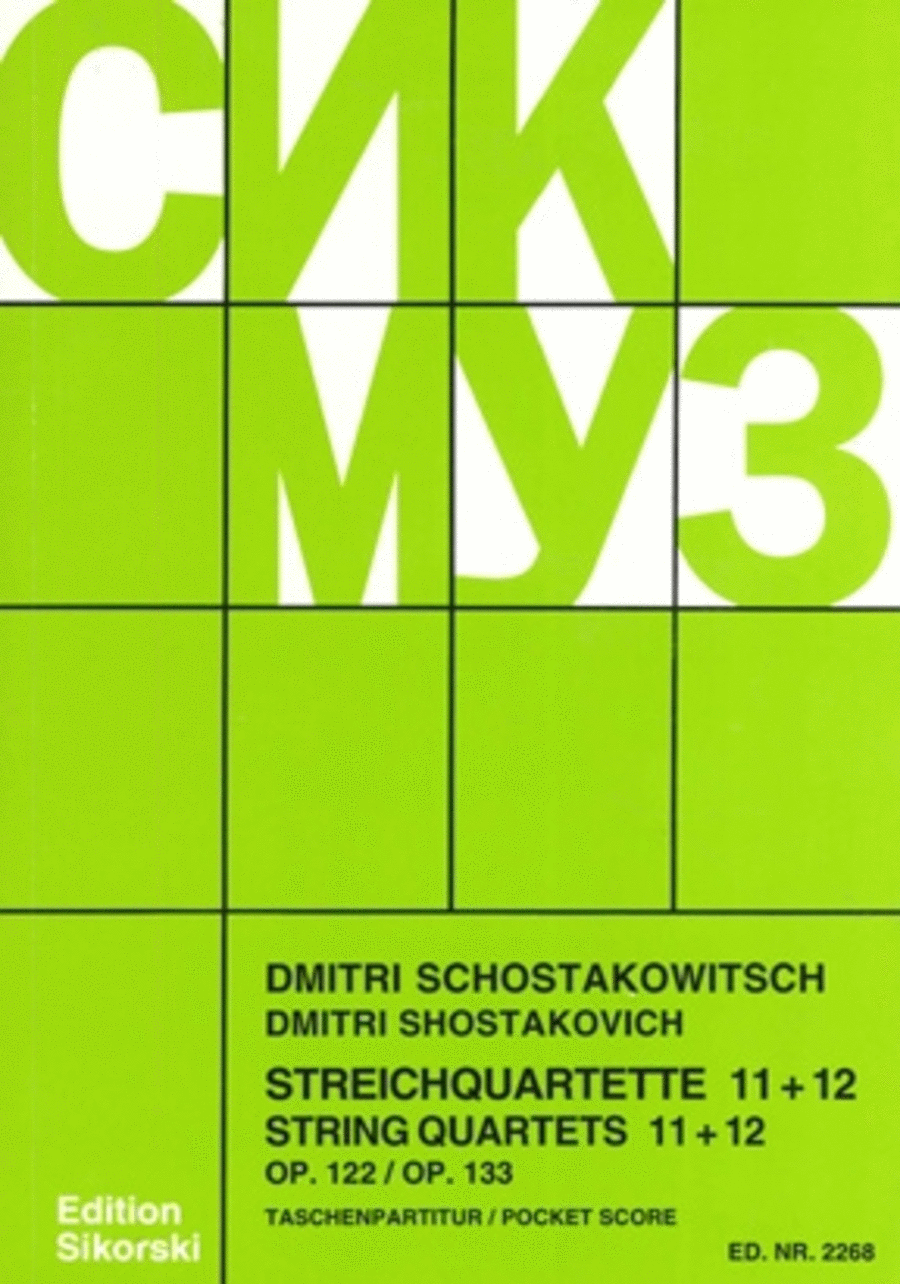 String Quartets, Nos. 11-12