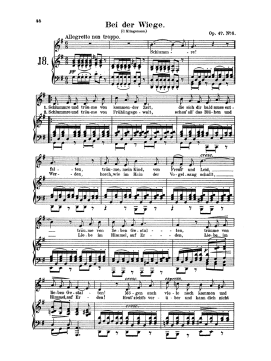 Mendelssohn: 79 Songs, Low Voice (German) Low Voice scores gallery preview page 1