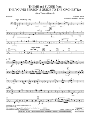 Theme and Fugue from The Young Person's Guide to the Orchestra - Bassoon 1