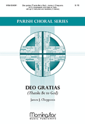 Deo gratias (Thanks Be to God) (Choral Score)