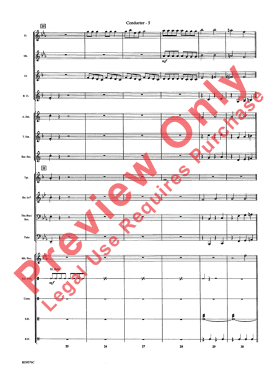 Christmas Bits & Pieces (based on Favorite Traditional Carols) Concert Band scores gallery preview page 7