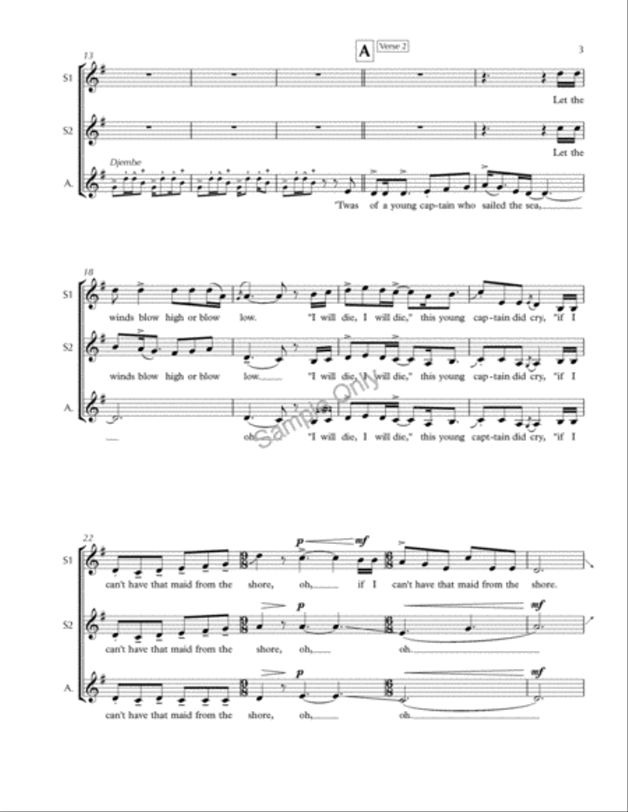 The Maid On The Shore The Maid On The Shore SSAA scores gallery preview page 3