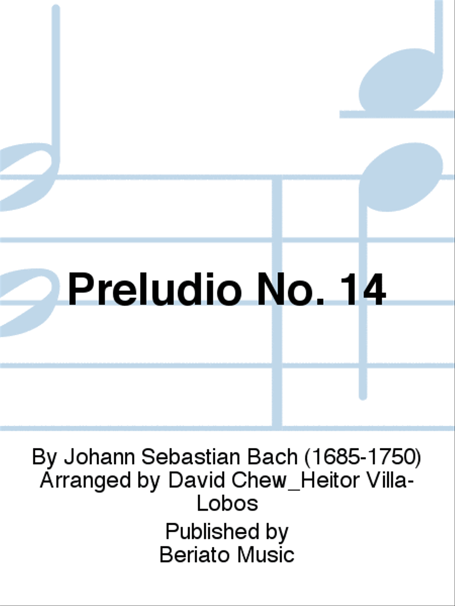 Preludio No.14 Piano Accompaniment scores gallery preview page 1