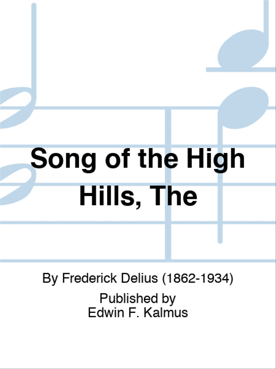 Song of the High Hills, The Set of Parts scores gallery preview page 1