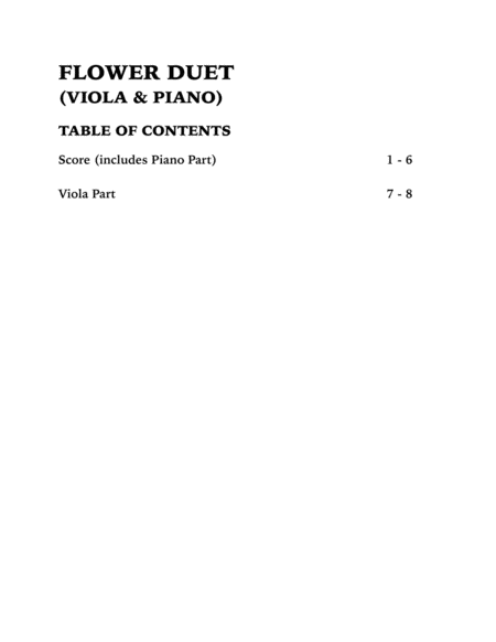 Flower Duet (Viola and Piano) image number null