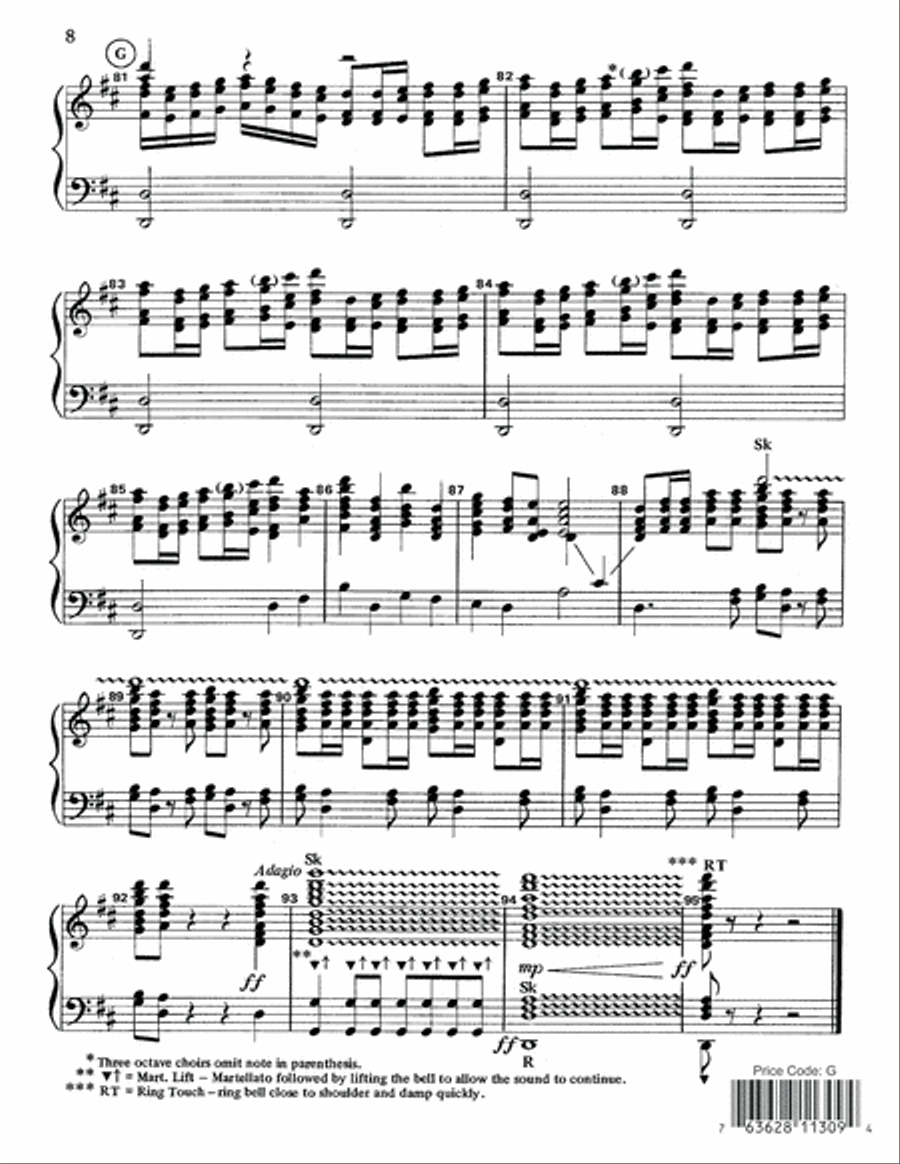 Hallelujah Chorus Handbell Choir scores gallery preview page 8