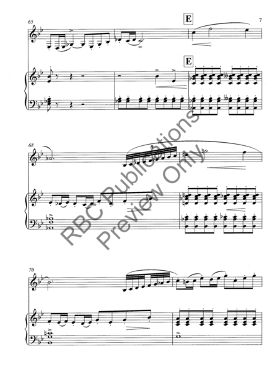 Clarinet Concerto Choir scores gallery preview page 10