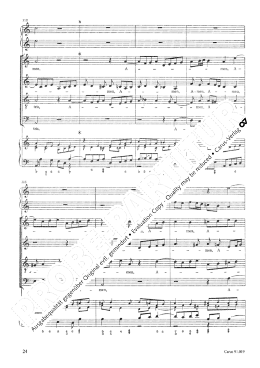 Non sine quare 4-Part scores gallery preview page 27
