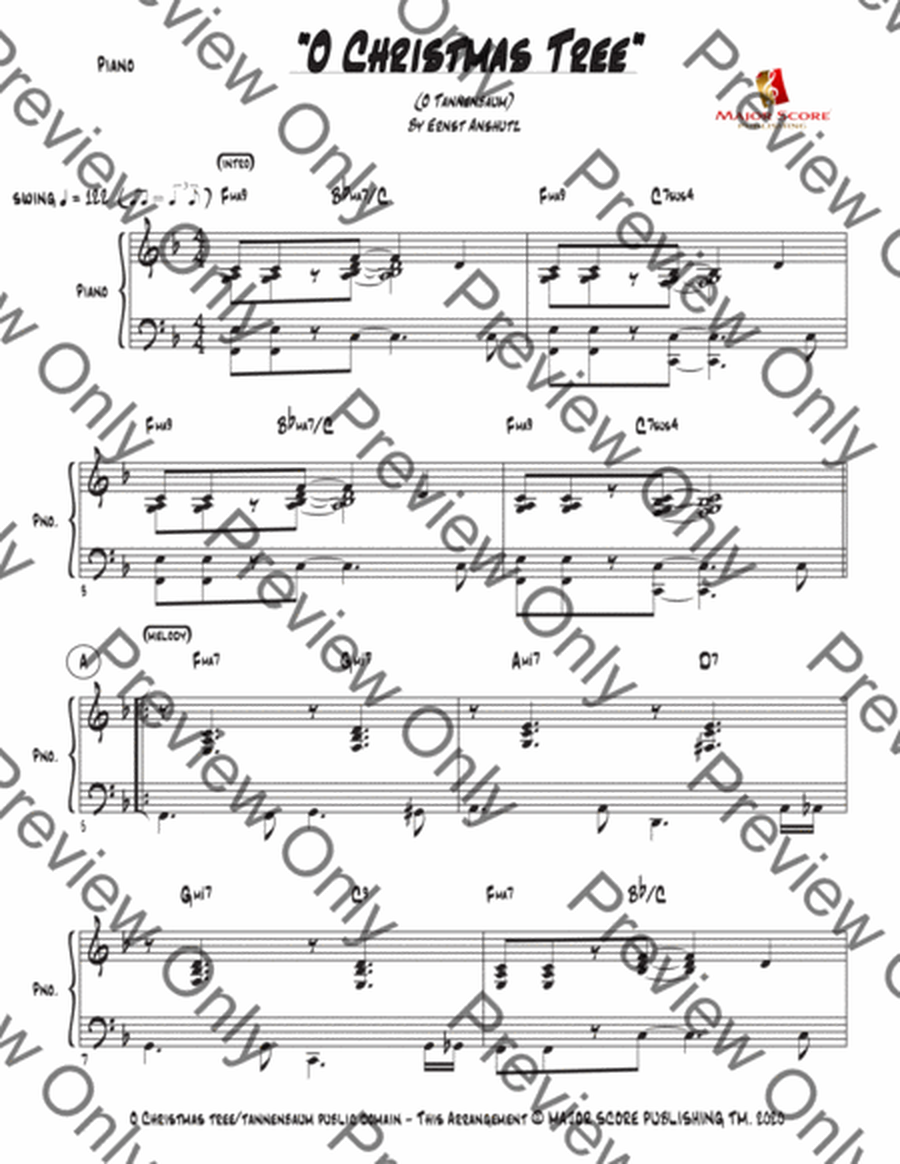 O Christmas Tree - Soprano Sax & Piano - F Major image number null
