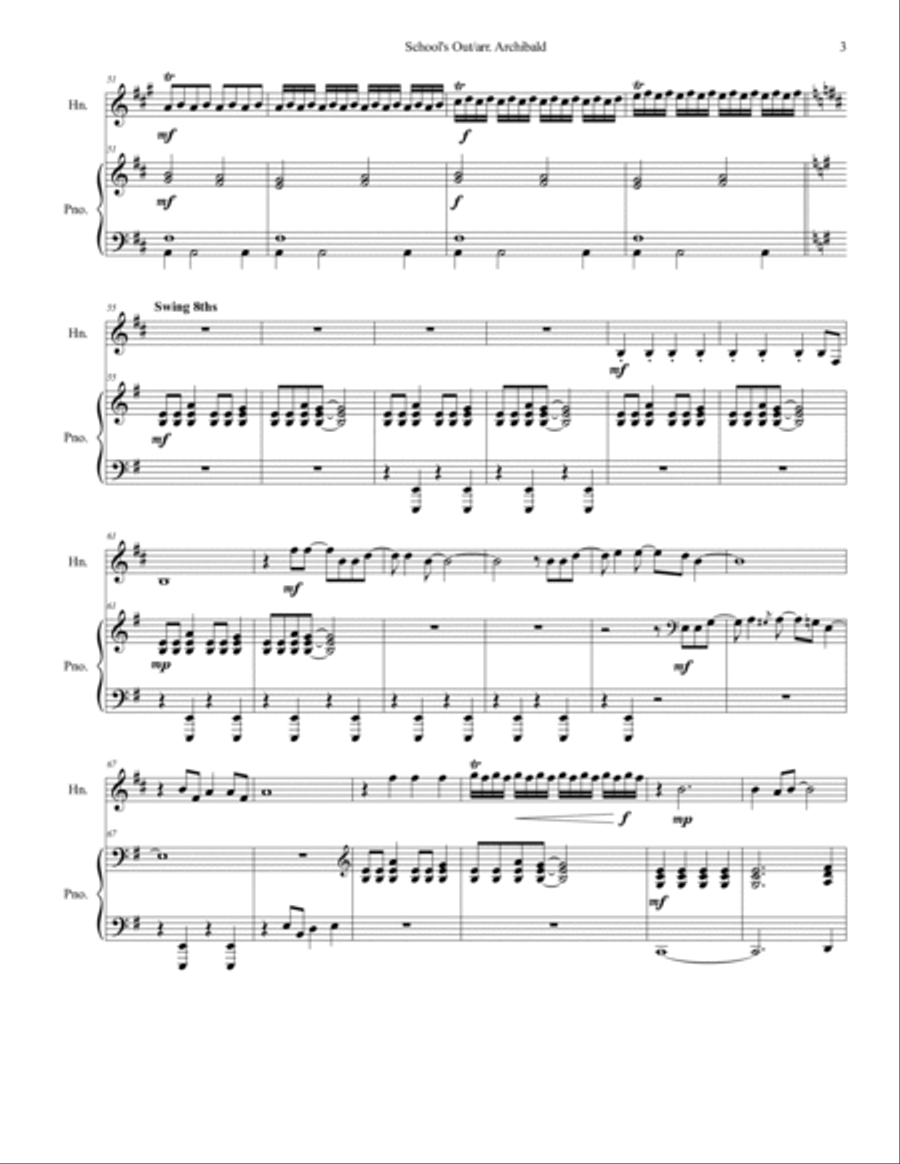 School's Out School's Out Chamber Music scores gallery preview page 3