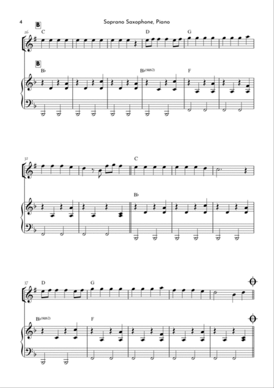 Calm Down Soprano Saxophone scores gallery preview page 4