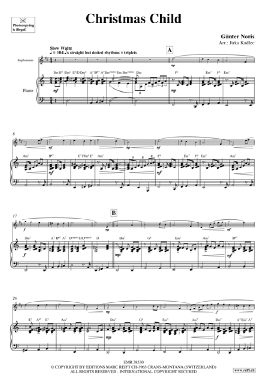 Christmas Child Euphonium scores gallery preview page 4