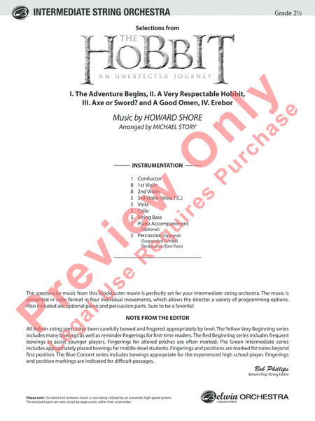 The Hobbit: An Unexpected Journey, Selections from image number null