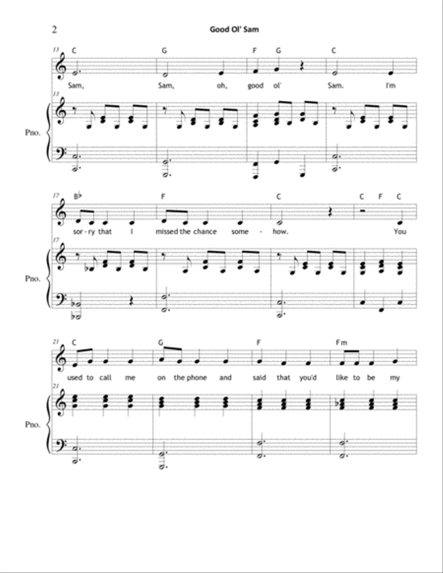 Good Ol' Sam 3-Part scores gallery preview page 2