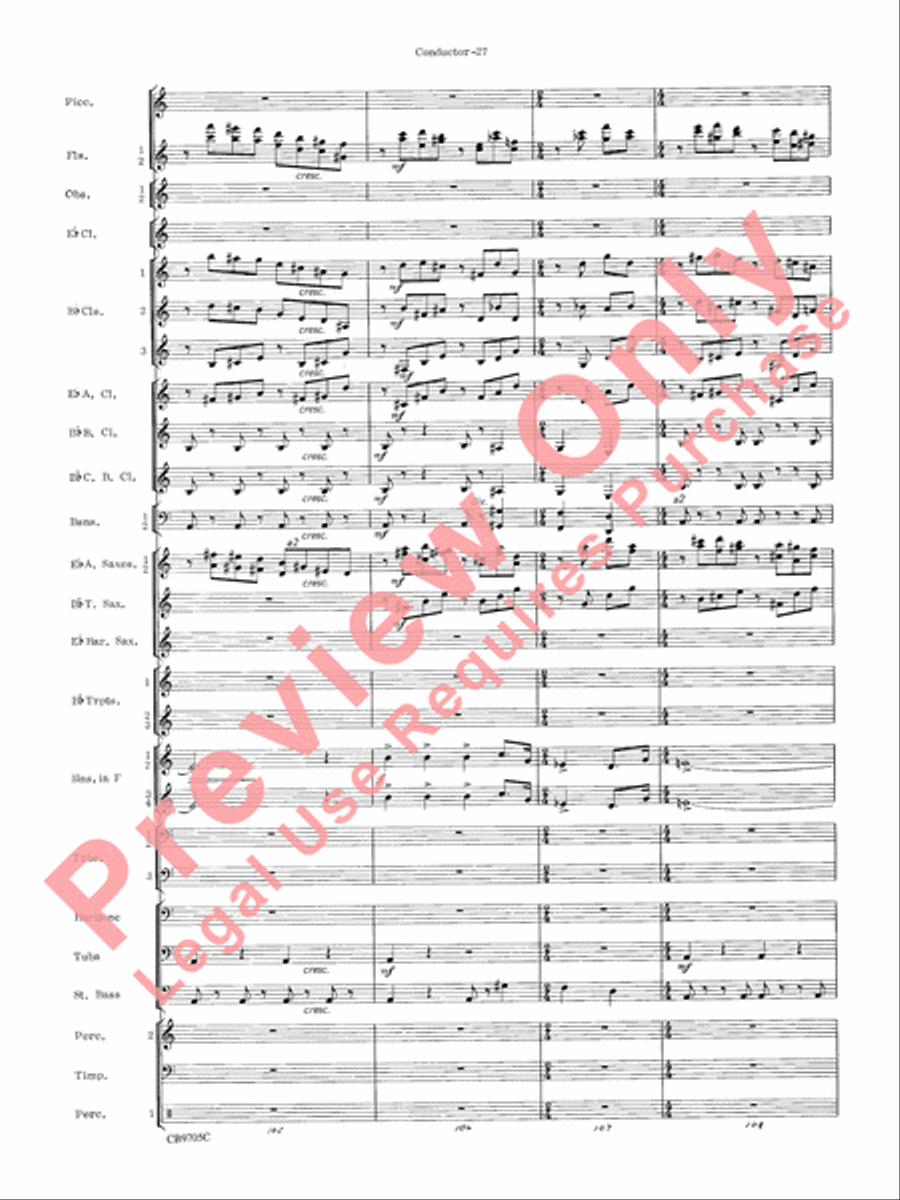 The Empire Strikes Back (Finale) Concert Band scores gallery preview page 30