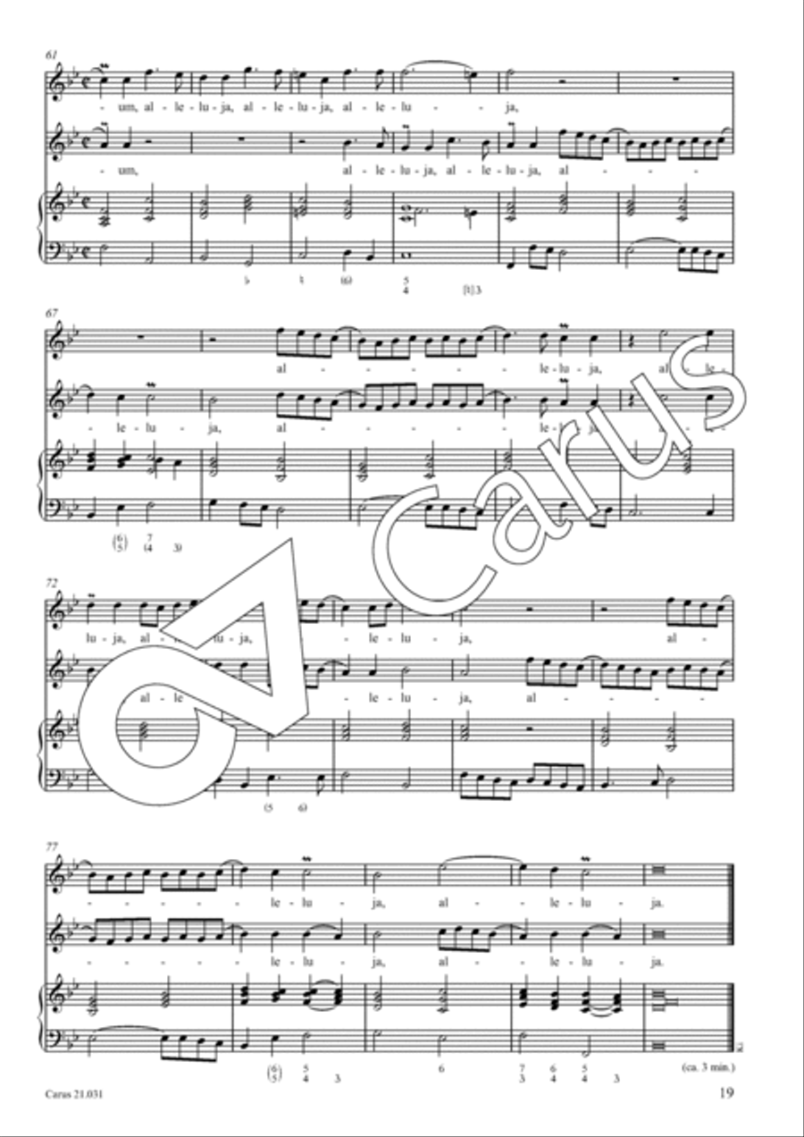 Quatre Antiennes a la Vierge pour deux dessus Soprano Voice scores gallery preview page 20