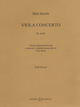 Book cover for Viola Concerto, Op. Posth.