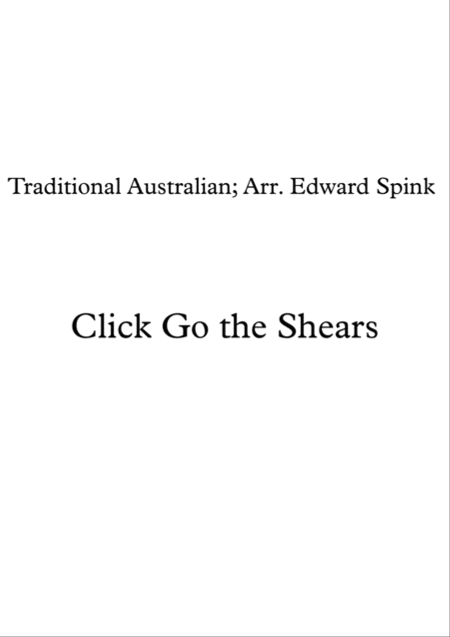 Click Go the Shears Brass Ensemble scores gallery preview page 1