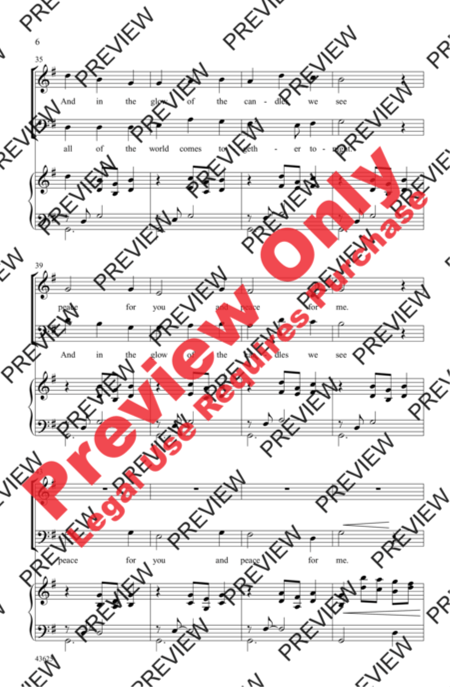 Candlelight Canon 3-Part scores gallery preview page 5