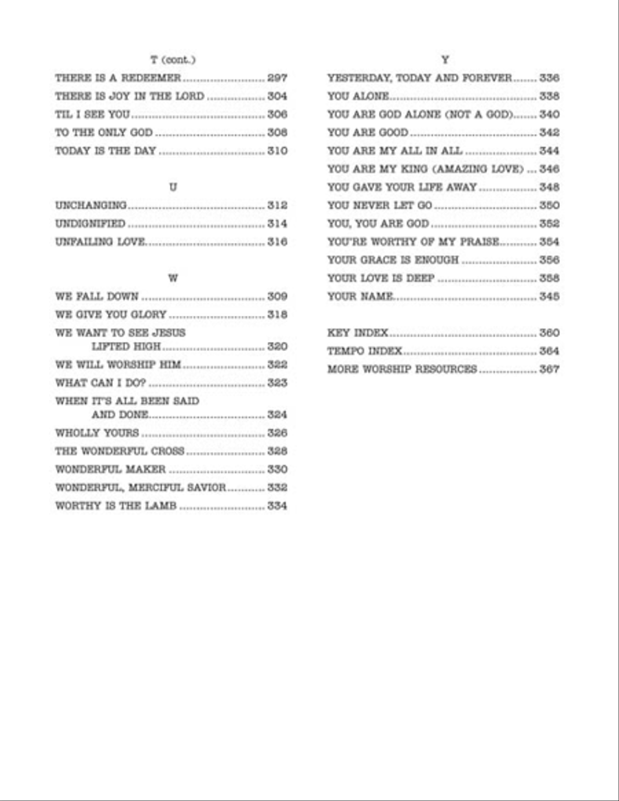 The Real Worship Book The Real Worship Book Piano scores gallery preview page 6
