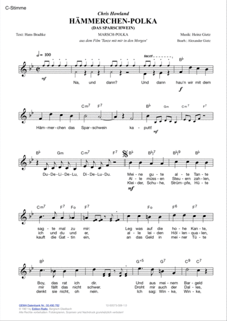 Hammerchen-Polka Voice scores gallery preview page 2