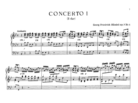Six Organ Concerti, Op. 7