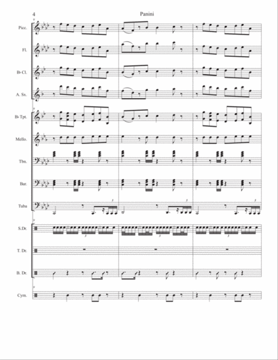 Panini Panini Large Ensemble scores gallery preview page 4