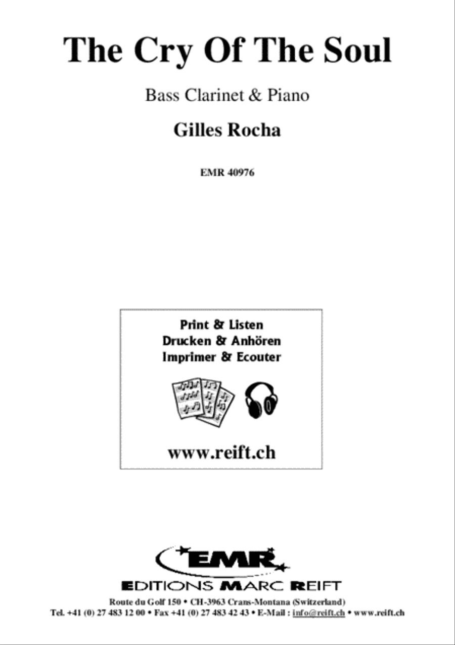 The Cry Of The Soul Bass Clarinet scores gallery preview page 2