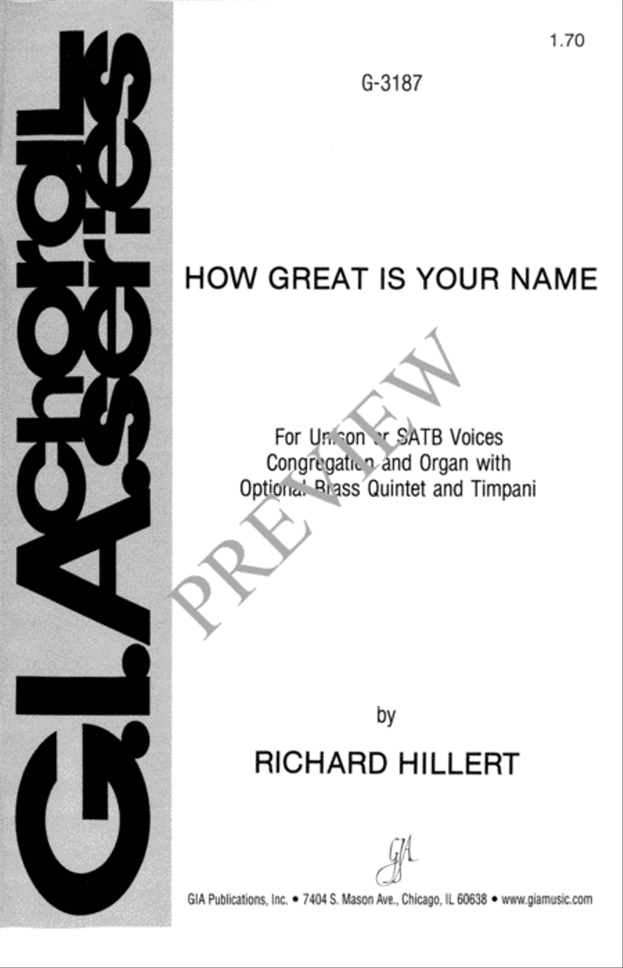 How Great Is Your Name 4-Part scores gallery preview page 2