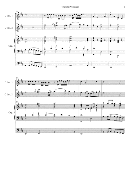 Trumpet Voluntary (Duet for C-Instruments - Organ Accompaniment) image number null