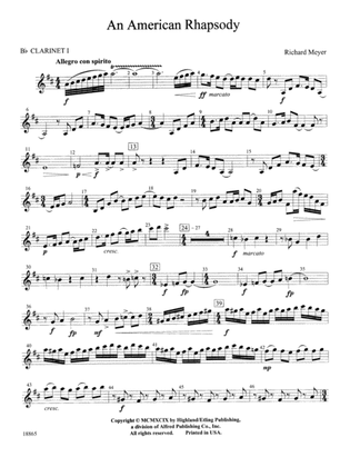 An American Rhapsody: 1st B-flat Clarinet