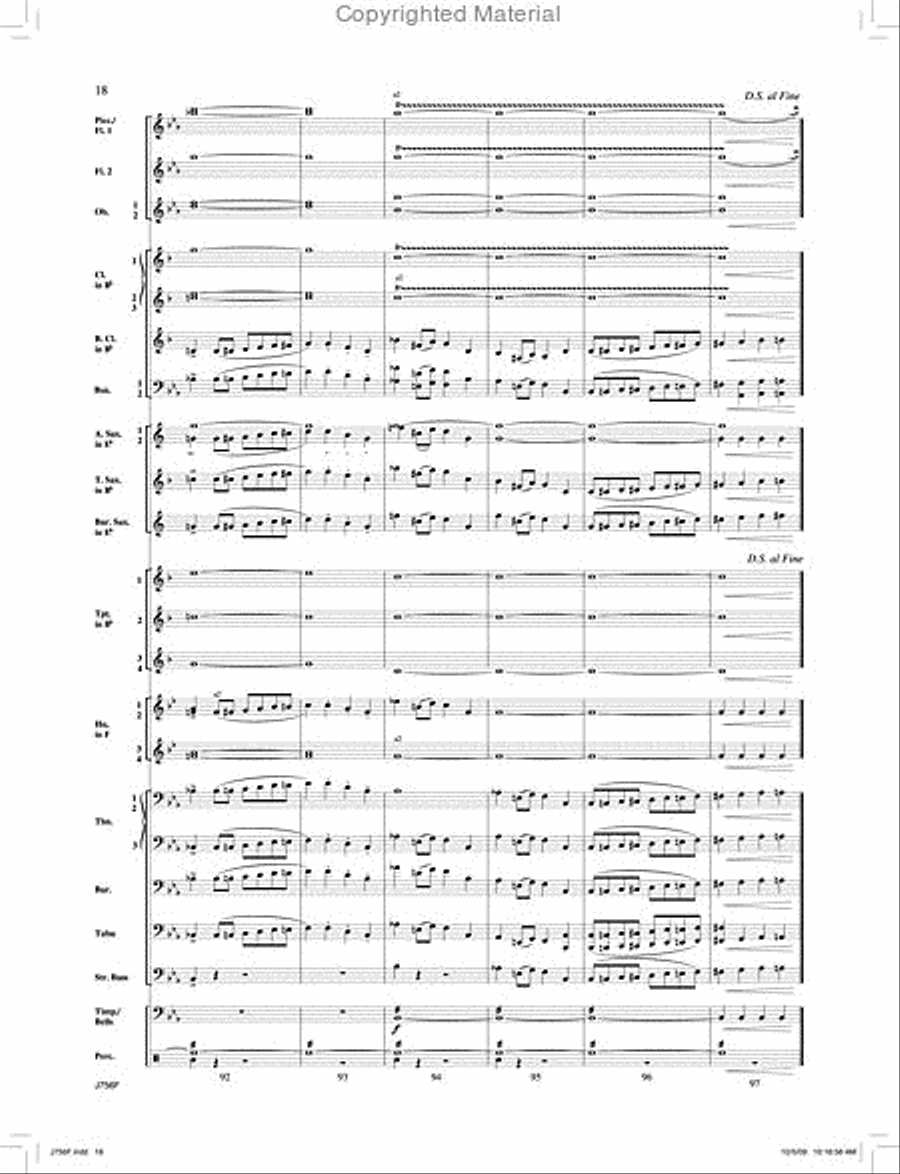 Entry of the Gladiators Concert Band scores gallery preview page 19