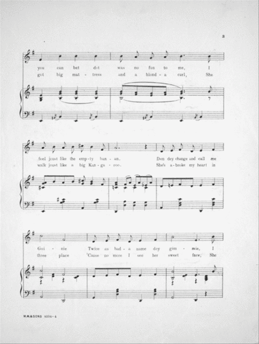 Wop, Wop, Wop! Italian Novelty Song Voice scores gallery preview page 3