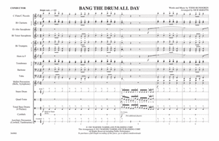 Bang the Drum All Day: Score