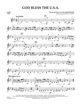 God Bless The U.S.A. - Pt.3 - Violin
