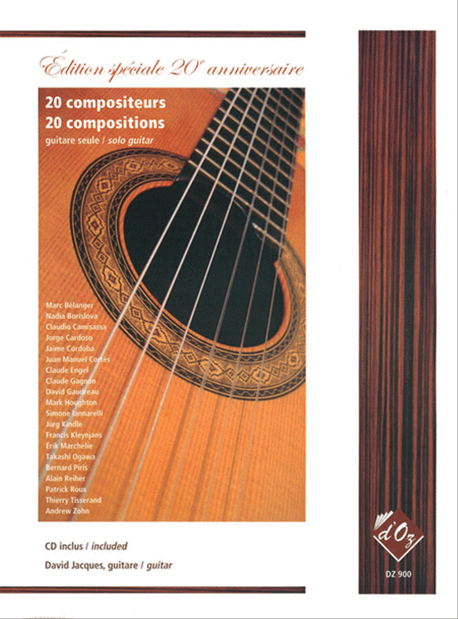 Édition 20e anniversaire, 20 comp. (CD inclus) Classical Guitar scores gallery preview page 1