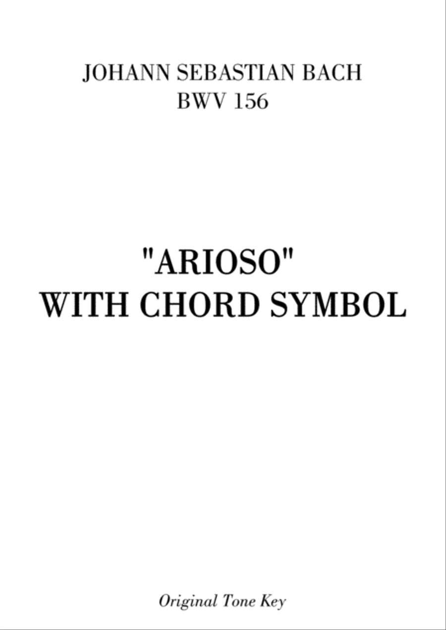 Bach, Johann Sebastian - BWV 156 Voice scores gallery preview page 1