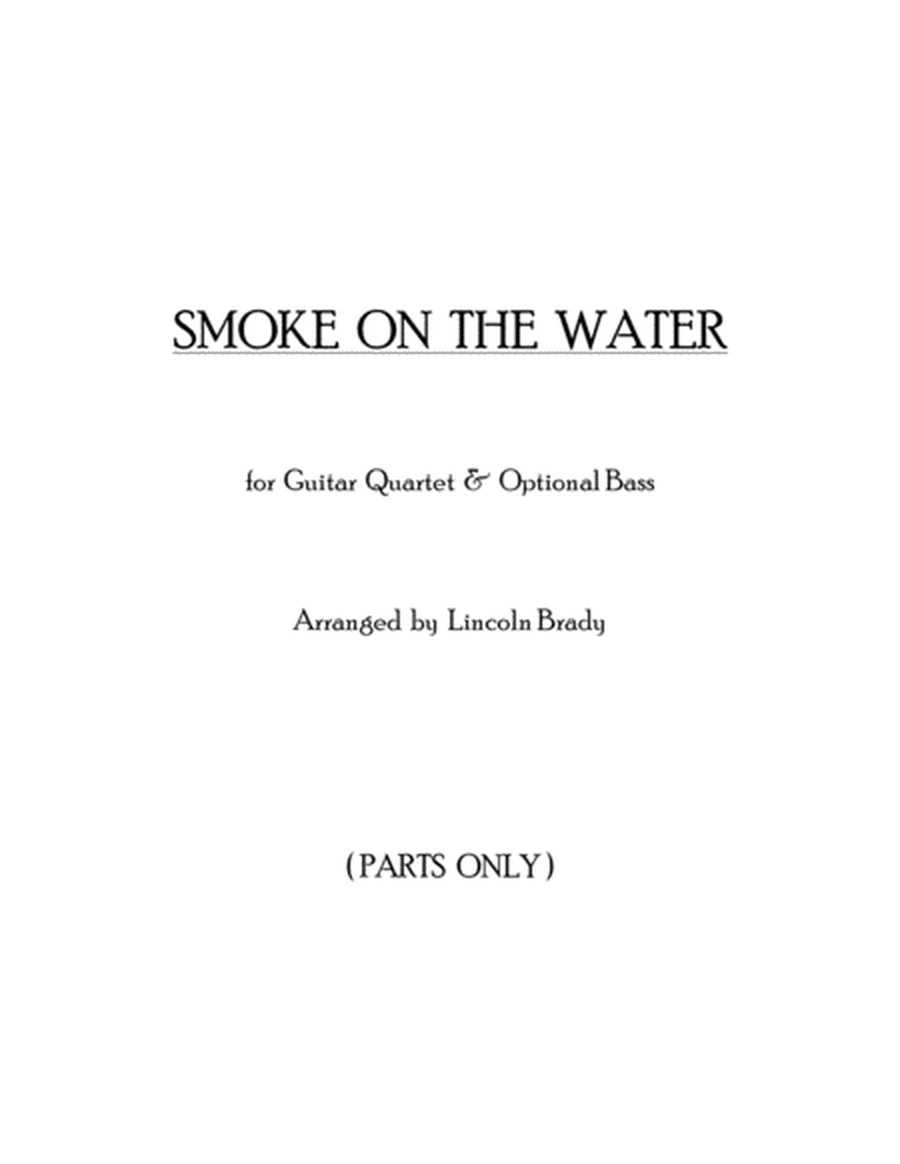 SMOKE ON THE WATER - Guitar Ensemble (Parts Only) image number null