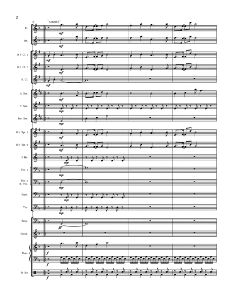 Asgore Concert Band scores gallery preview page 2