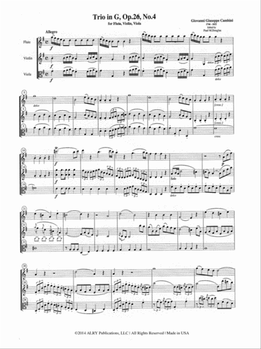 Trios, Op. 26, Nos 4-6 Trios, Op. 26, Nos 4-6 School and Community scores gallery preview page 2