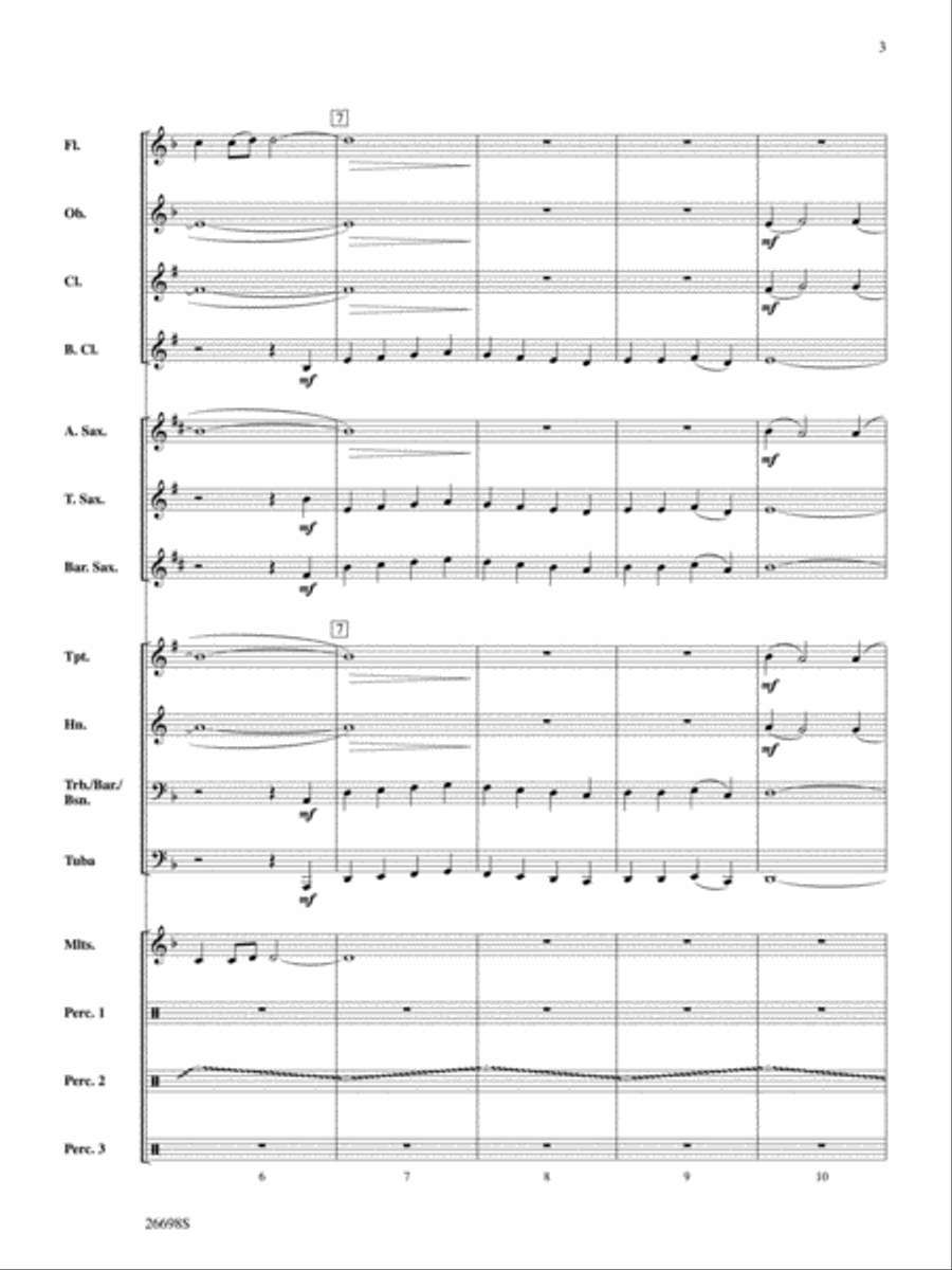 'Twas in the Moon of Wintertime Concert Band scores gallery preview page 3